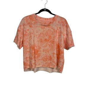Women's Very Soft Pink Tiedye Lounge/Sleep Top Size: Small